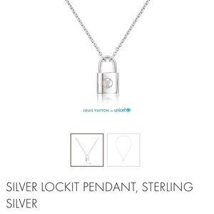 ISO Louis Vuitton Silver Lock Necklace